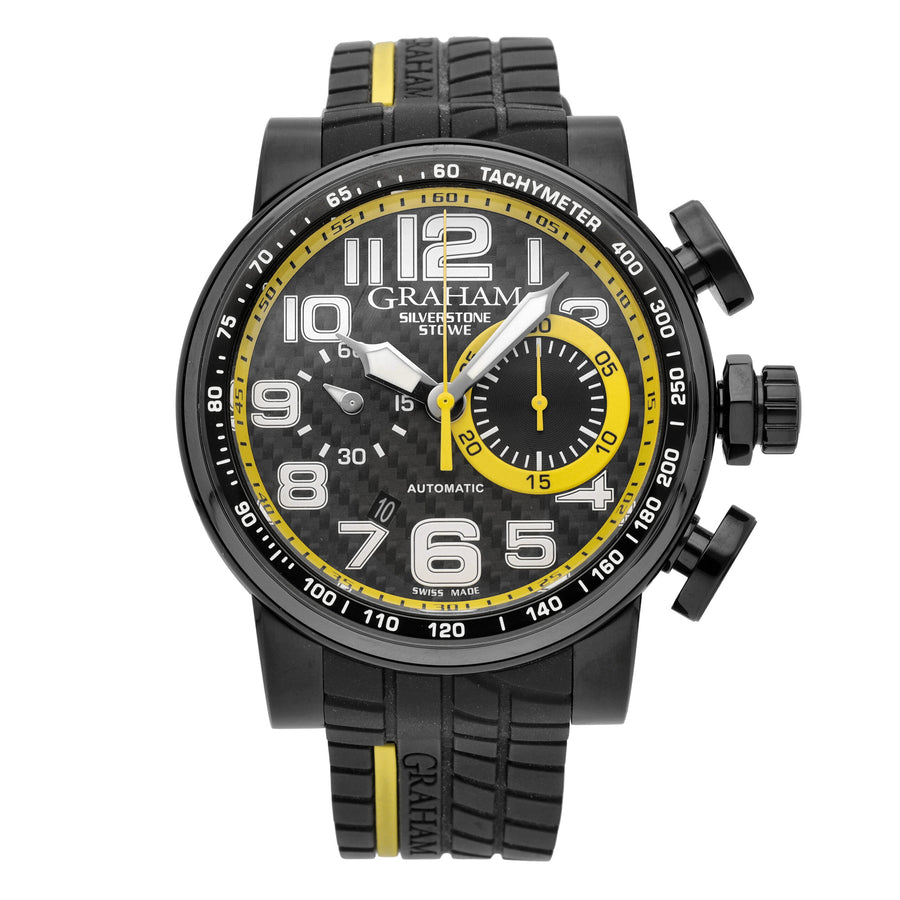 Graham Silverstone Stowe Racing Yellow D 48mm Auto Men's Watch 2BLDC.B28A.K66N