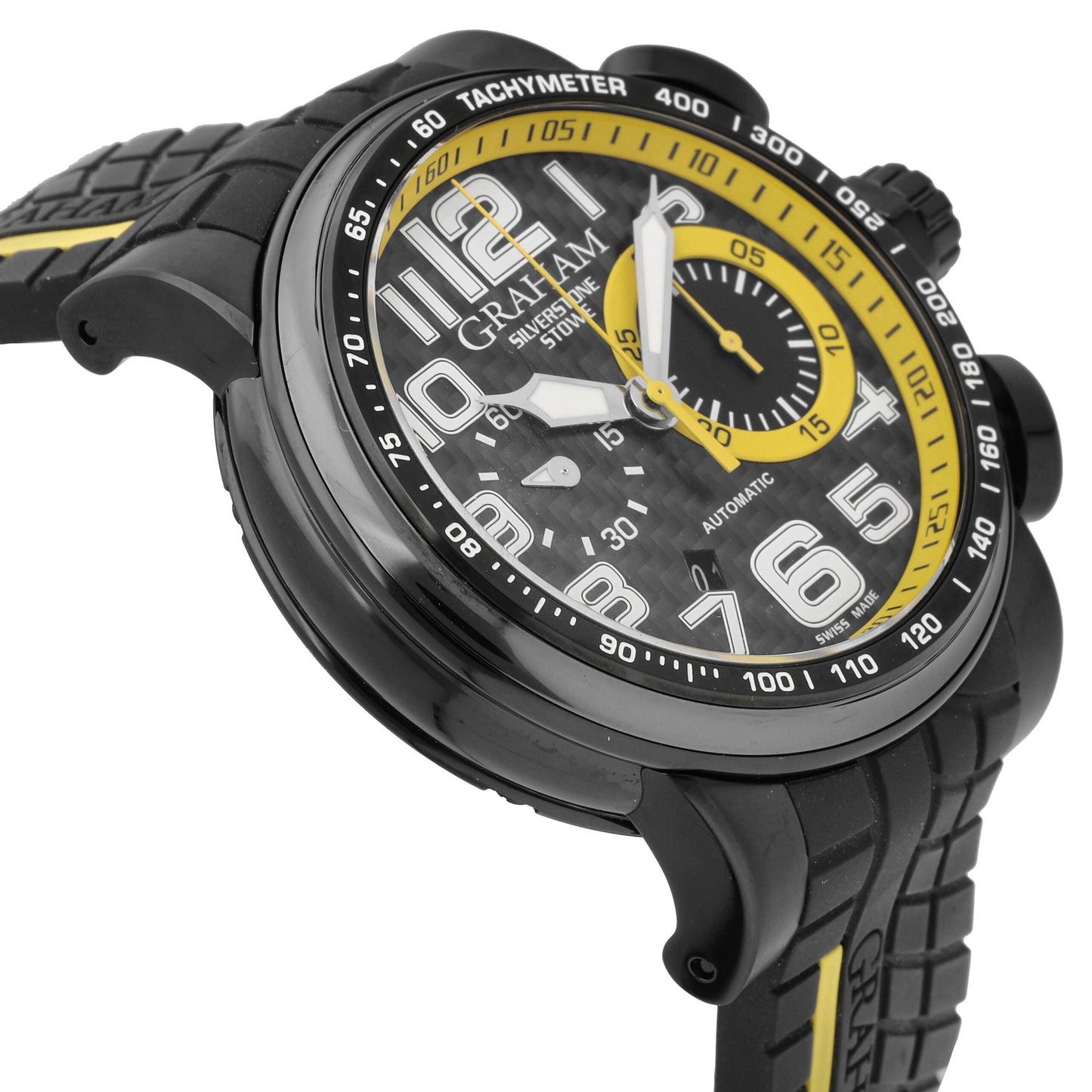 Graham Silverstone Stowe Racing Yellow D 48mm Auto Men's Watch 2BLDC.B28A.K66N