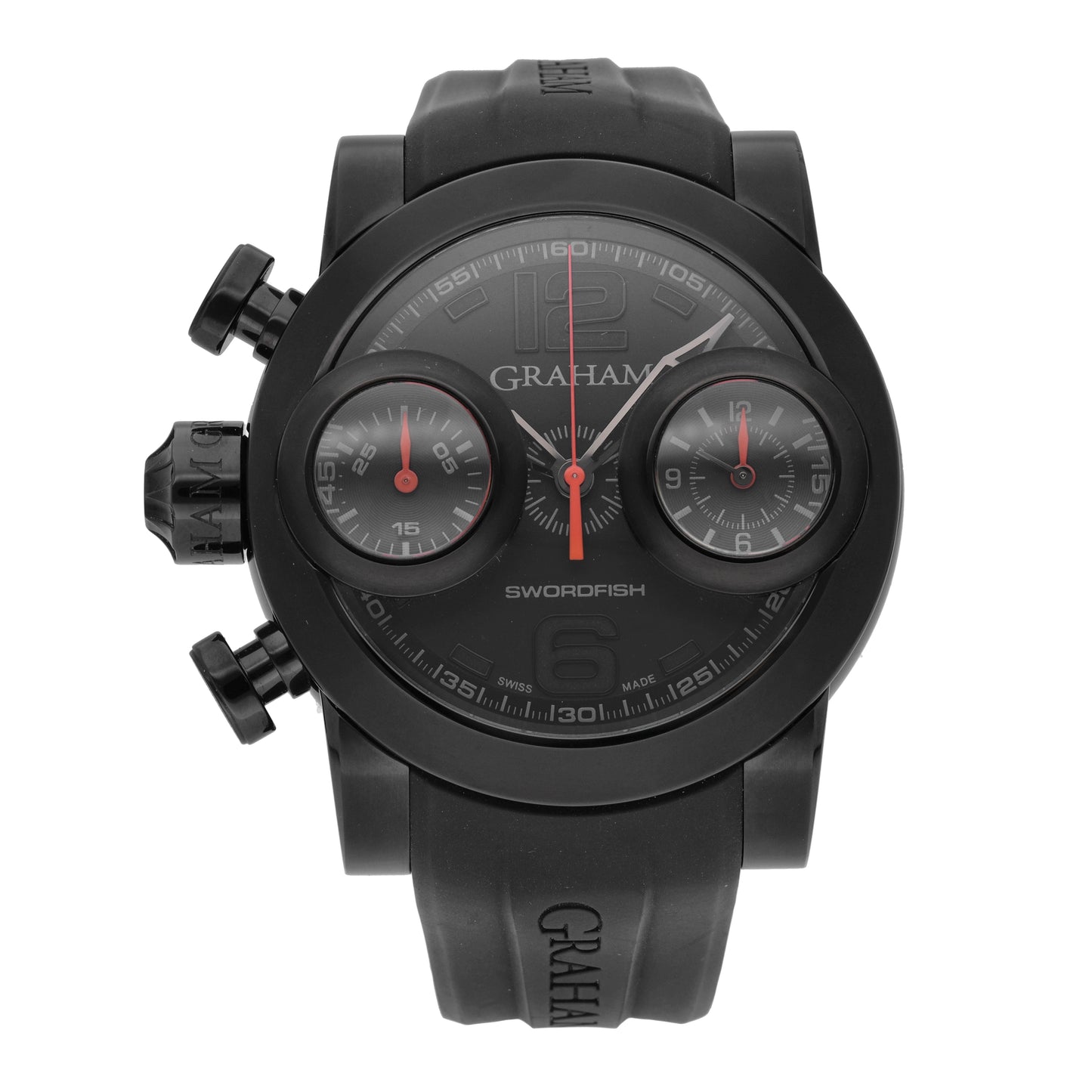 Graham Swordfish Booster Black PVD 48mm Automatic Men's Watch 2SWBB.R36L.K58N