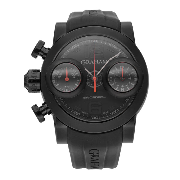 Graham Swordfish Booster Black PVD 48mm Automatic Men's Watch 2SWBB.R36L.K58N