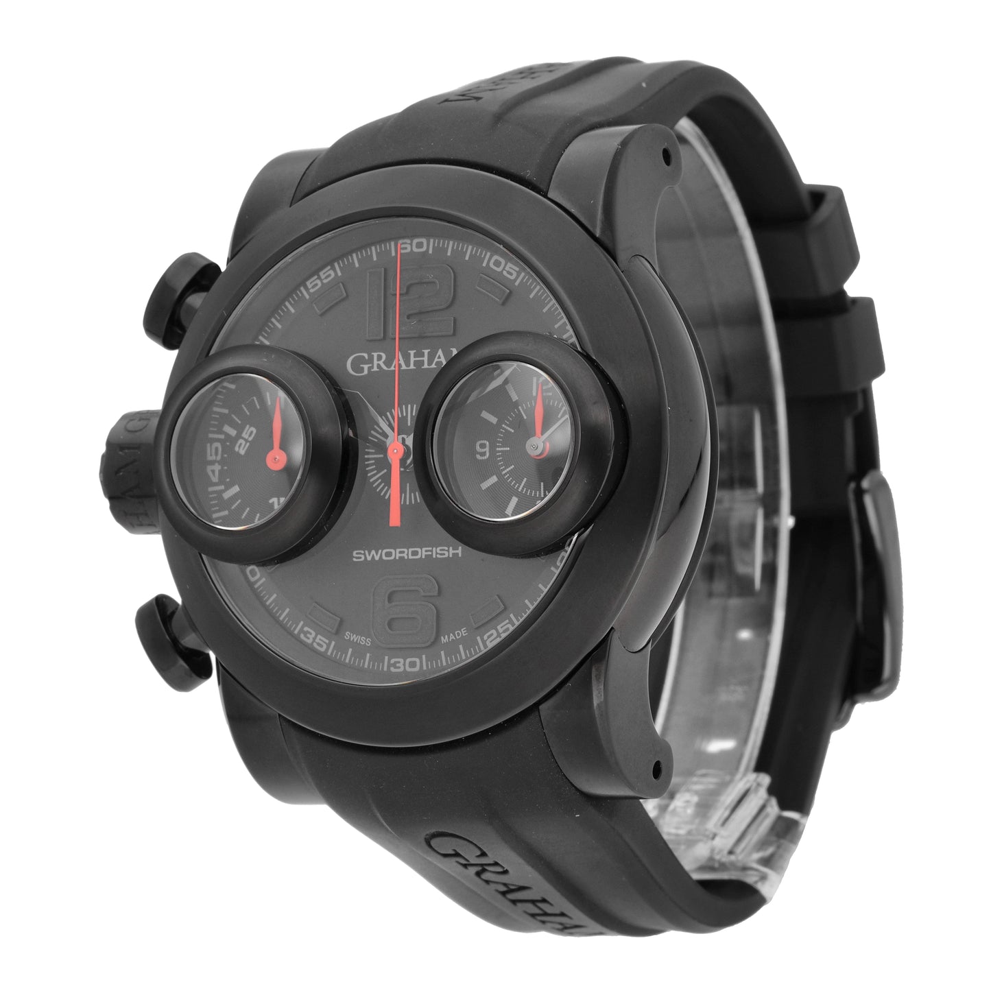 Graham Swordfish Booster Black PVD 48mm Automatic Men's Watch 2SWBB.R36L.K58N