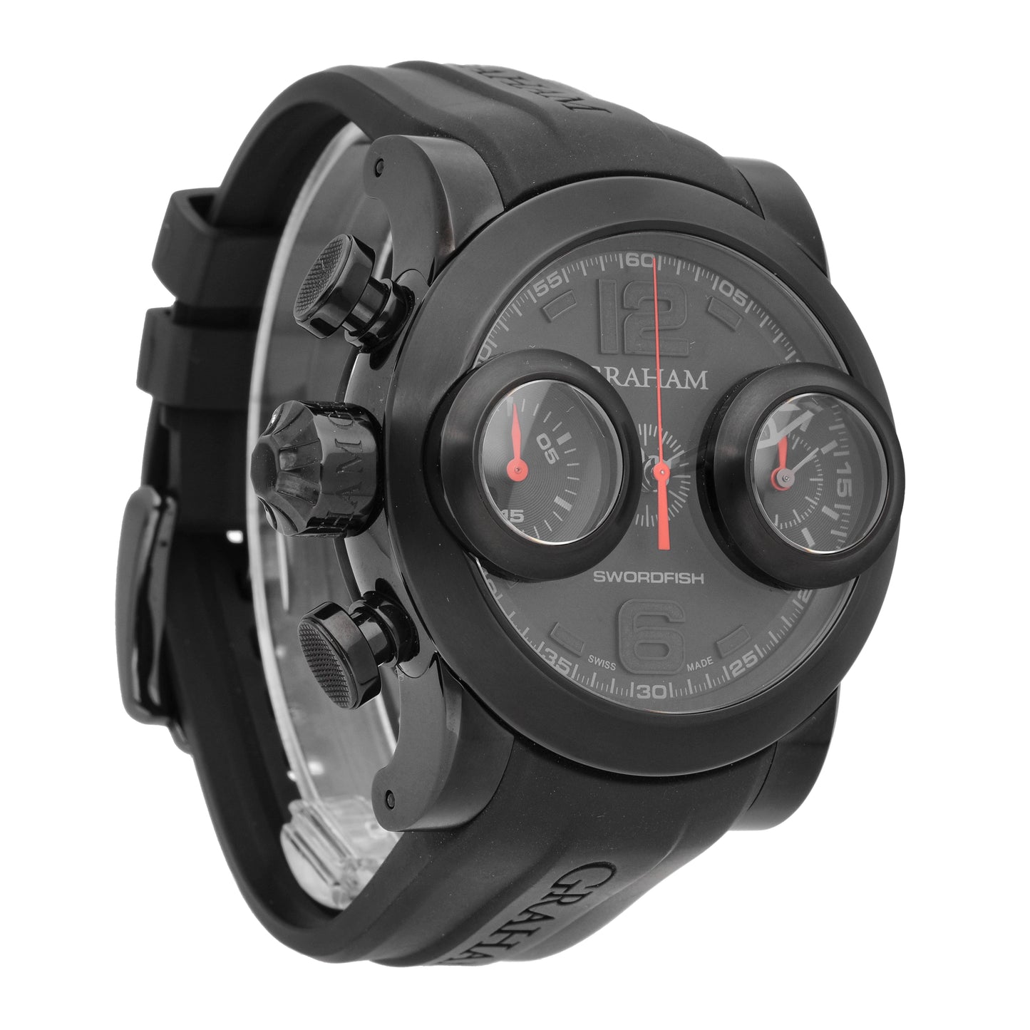 Graham Swordfish Booster Black PVD 48mm Automatic Men's Watch 2SWBB.R36L.K58N