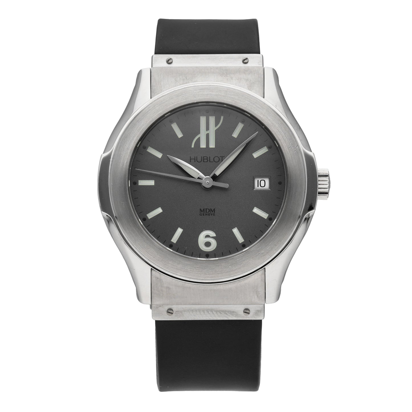 Hublot Elegant MDM Stainless Steel Grey Dial 41mm Automatic Men's Watch 1910.1