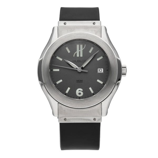 Hublot Elegant MDM Stainless Steel Grey Dial 41mm Automatic Men's Watch 1910.1