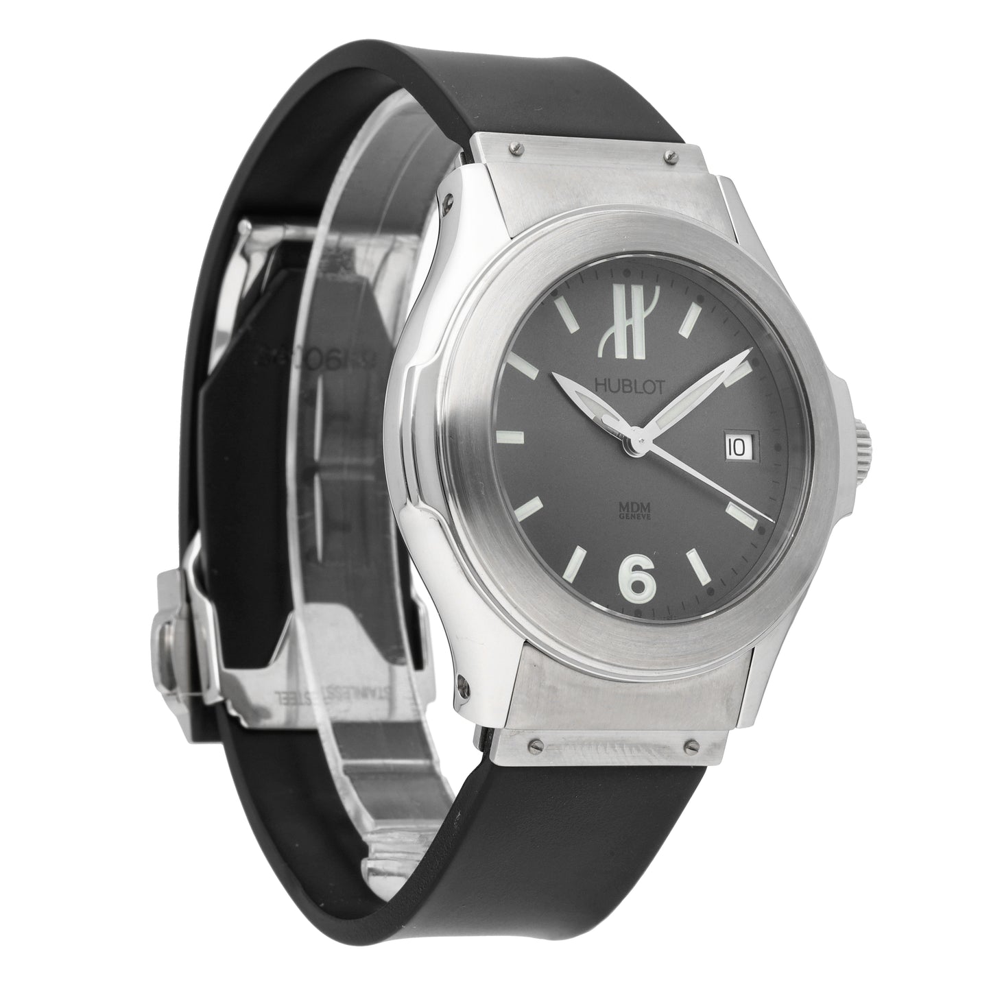Hublot Elegant MDM Stainless Steel Grey Dial 41mm Automatic Men's Watch 1910.1