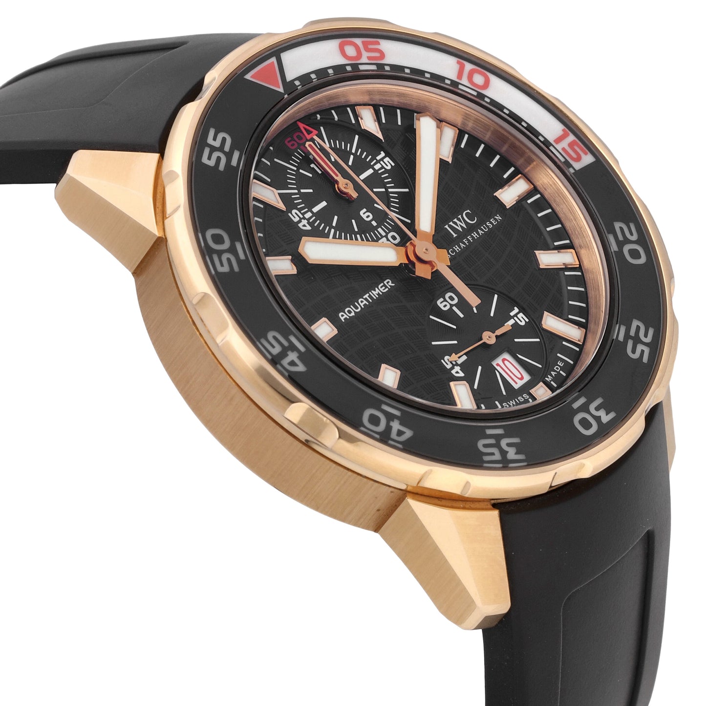 IWC Aquatimer Chronograph 18k Rose Gold 44mm Automatic Mens' Watch IW376905