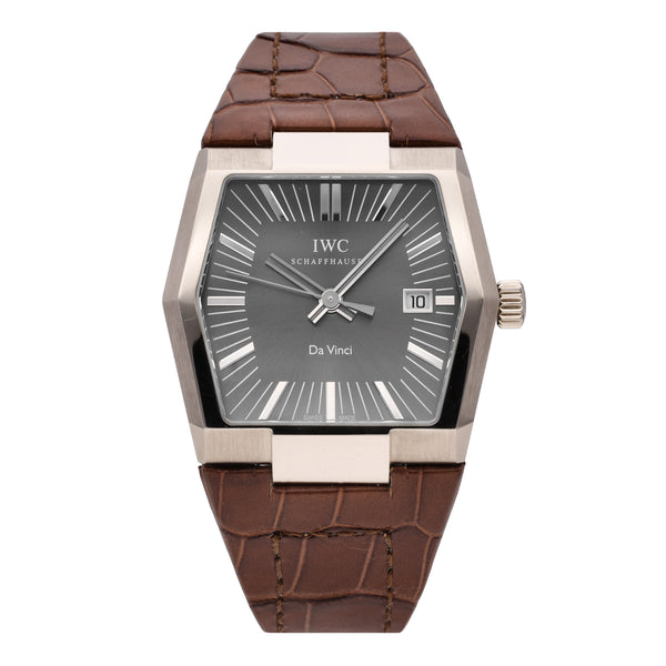 IWC Vintage Da Vinci 18k White Gold Grey Dial Automatic Men's Watch W546104