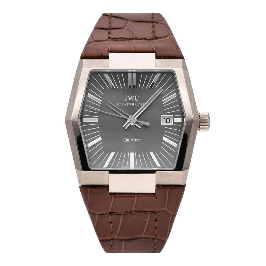 IWC Vintage Da Vinci 18k White Gold Grey Dial Automatic Men's Watch W546104