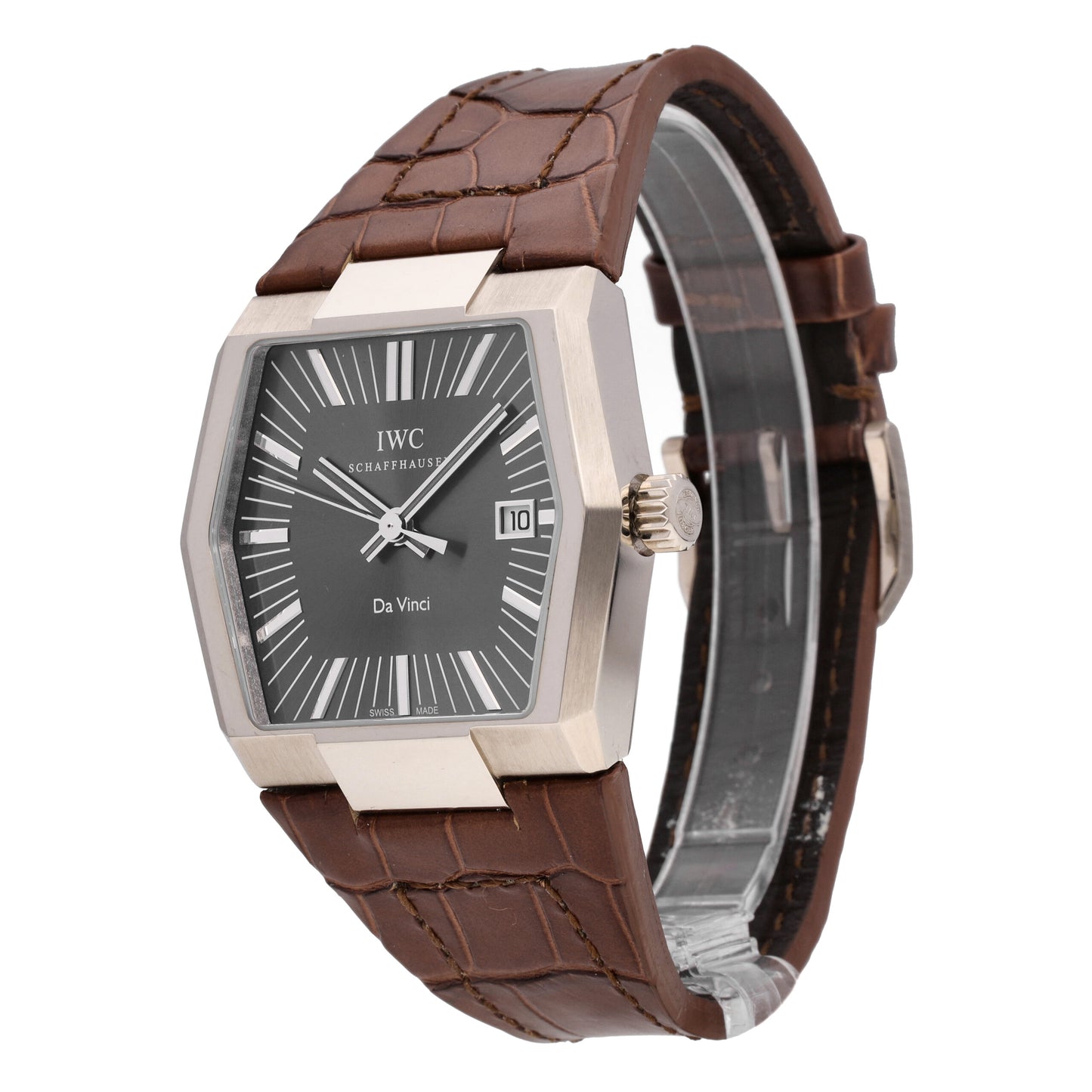 IWC Vintage Da Vinci 18k White Gold Grey Dial Automatic Men's Watch W546104