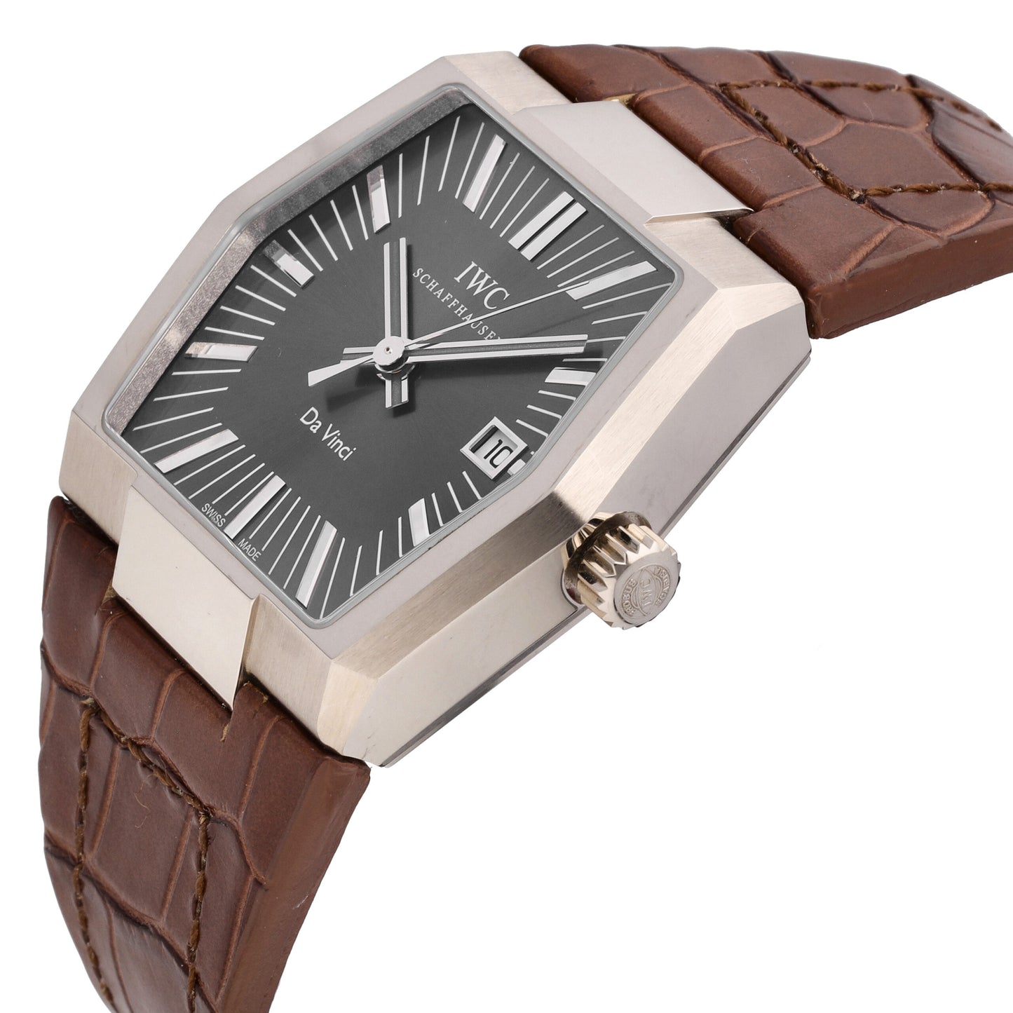 IWC Vintage Da Vinci 18k White Gold Grey Dial Automatic Men's Watch W546104