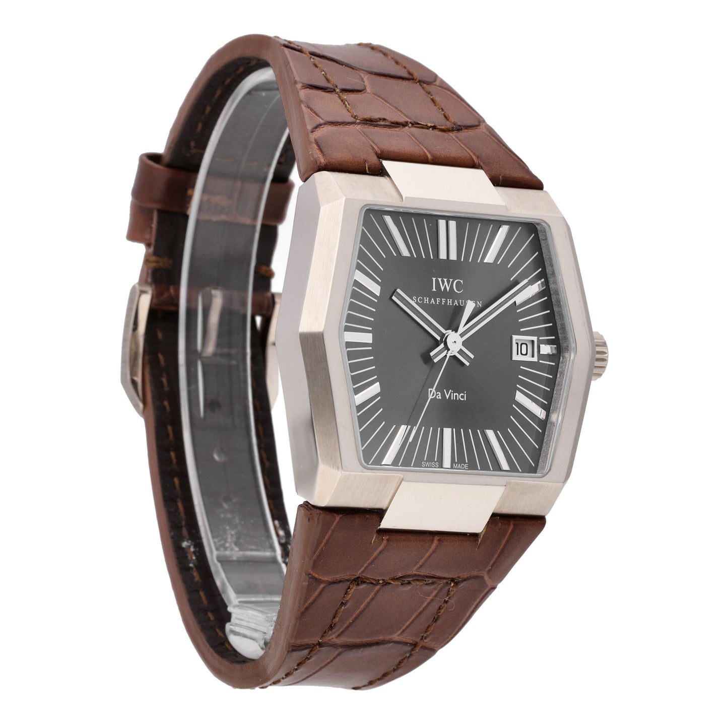 IWC Vintage Da Vinci 18k White Gold Grey Dial Automatic Men's Watch W546104