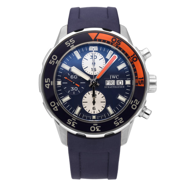 IWC Aquatimer Chronograph Blue Dial 44mm Automatic Men's Watch IW376704