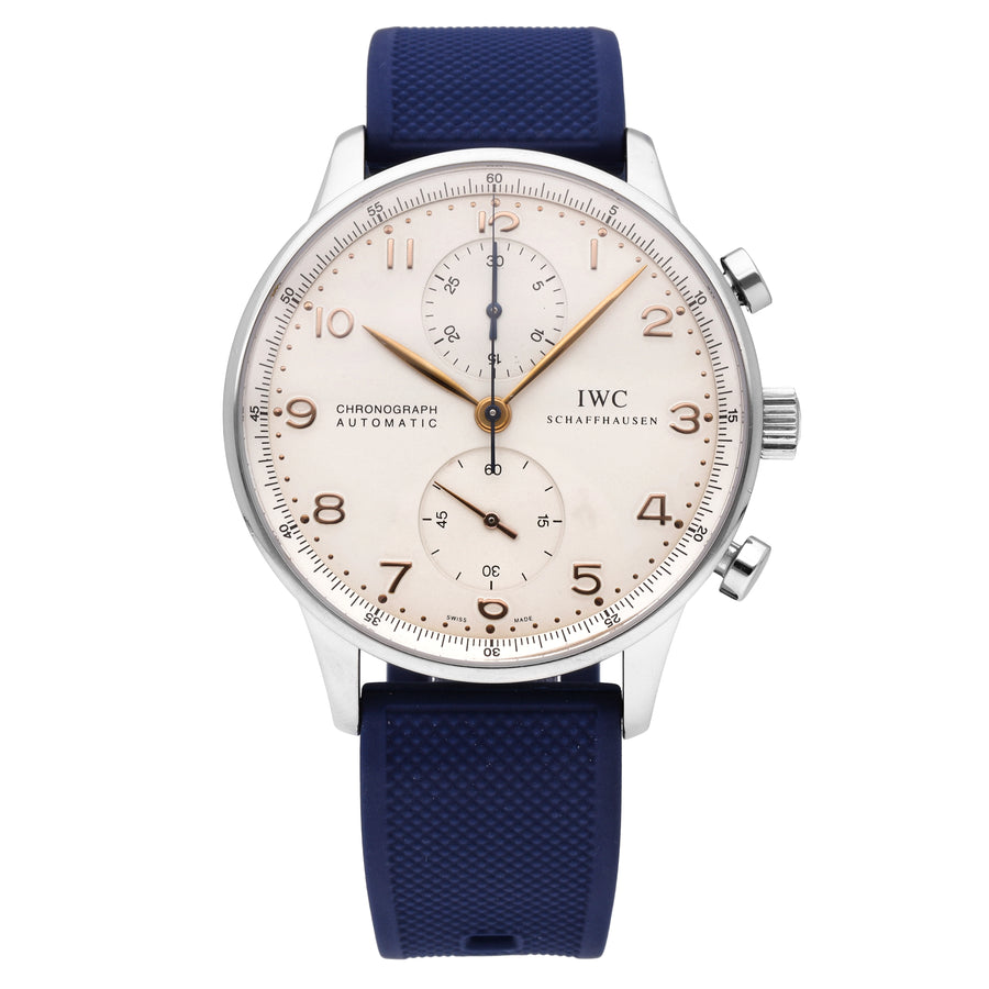 IWC Portuguese Chronograph Silver Dial 41mm Automatic Men's Watch IW371401