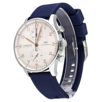 IWC Portuguese Chronograph Silver Dial 41mm Automatic Men's Watch IW371401