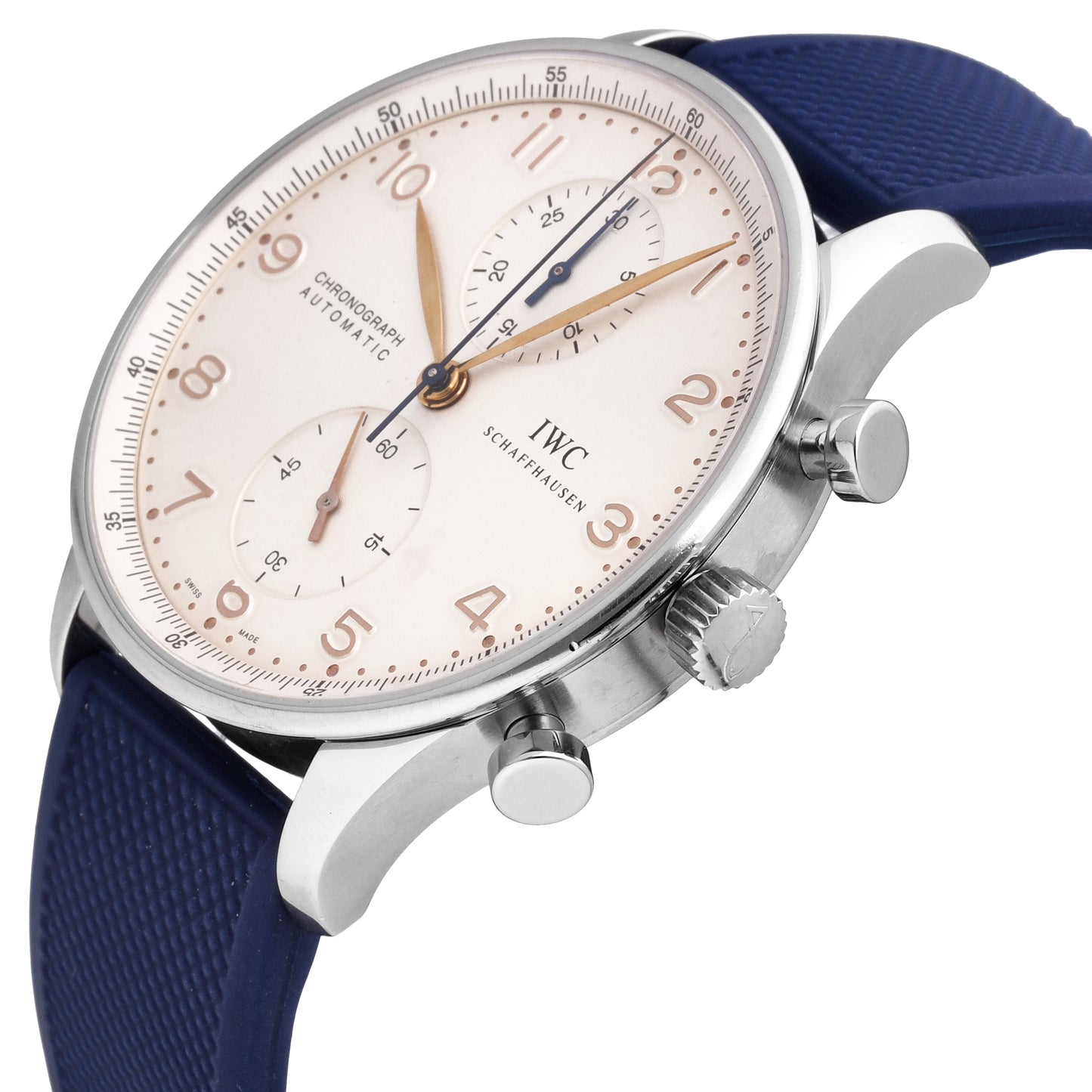 IWC Portuguese Chronograph Silver Dial 41mm Automatic Men's Watch IW371401