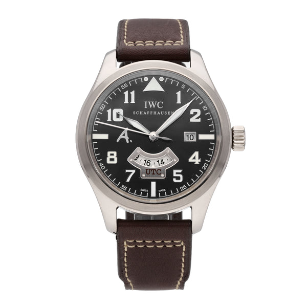 IWC Saint Exupery UTC Pilots 18k White Gold 44mm Automatic Men's Watch IW326102