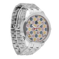 Jacob & Co 5 Time Zone Stainless Steel Diamond Dial 47mm Quartz Men's Watch JC61