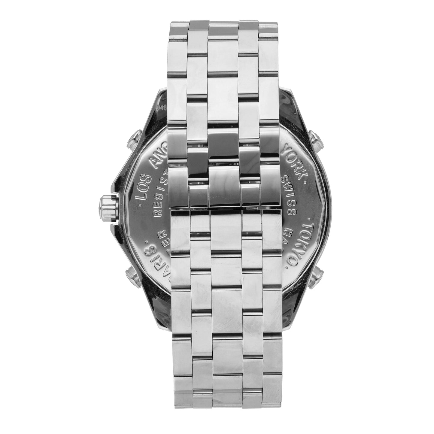 Jacob & Co 5 Time Zone Stainless Steel Diamond Dial 47mm Quartz Men's Watch JC61