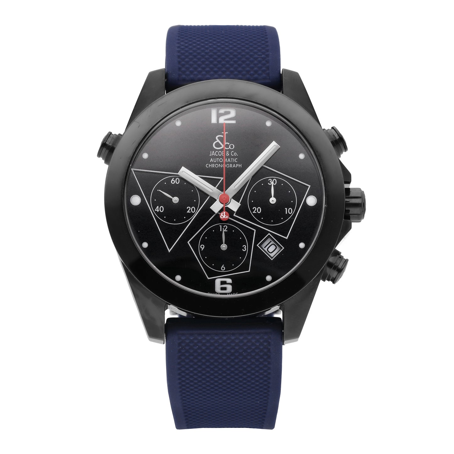 Jacob & Co. Chronograph Stainless Steel Black Dial 40mm Auto Men's Watch ACM.11