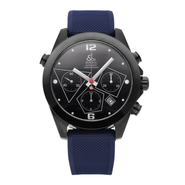 Jacob & Co. Chronograph Stainless Steel Black Dial 40mm Auto Men's Watch ACM.11