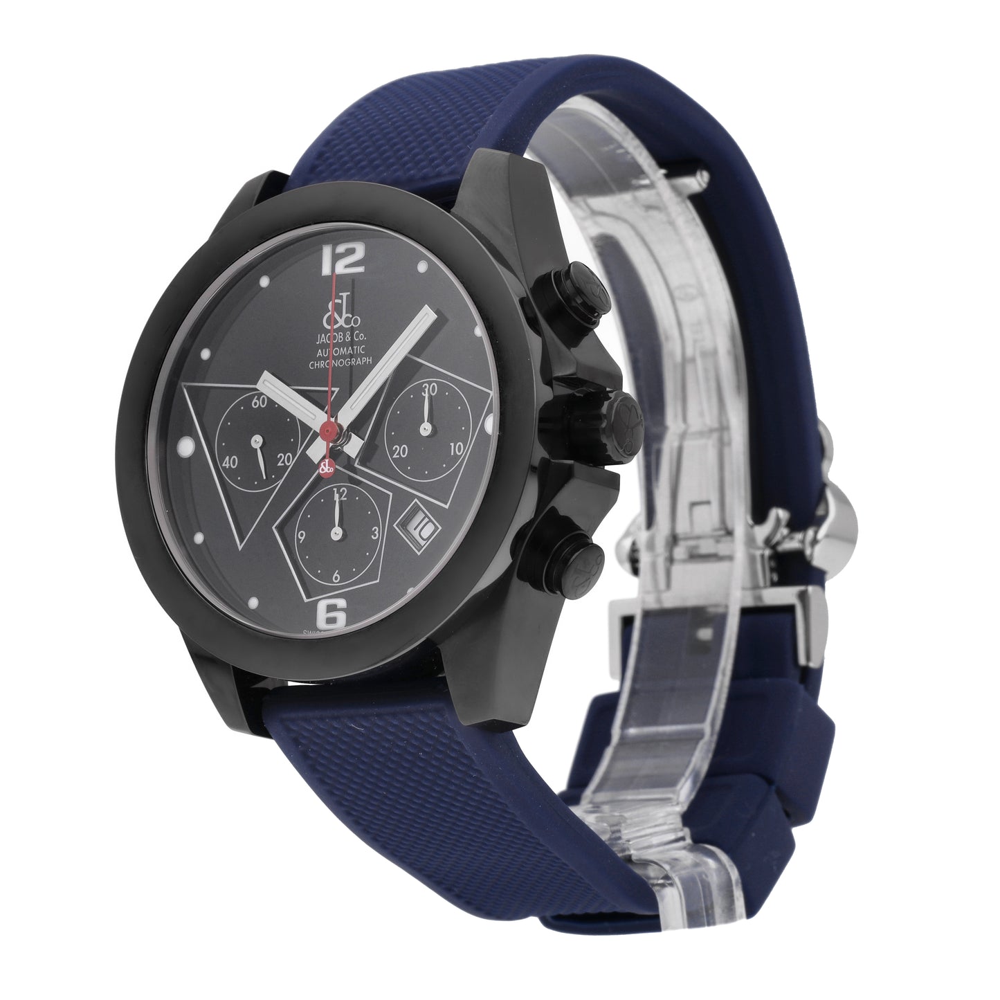 Jacob & Co. Chronograph Stainless Steel Black Dial 40mm Auto Men's Watch ACM.11