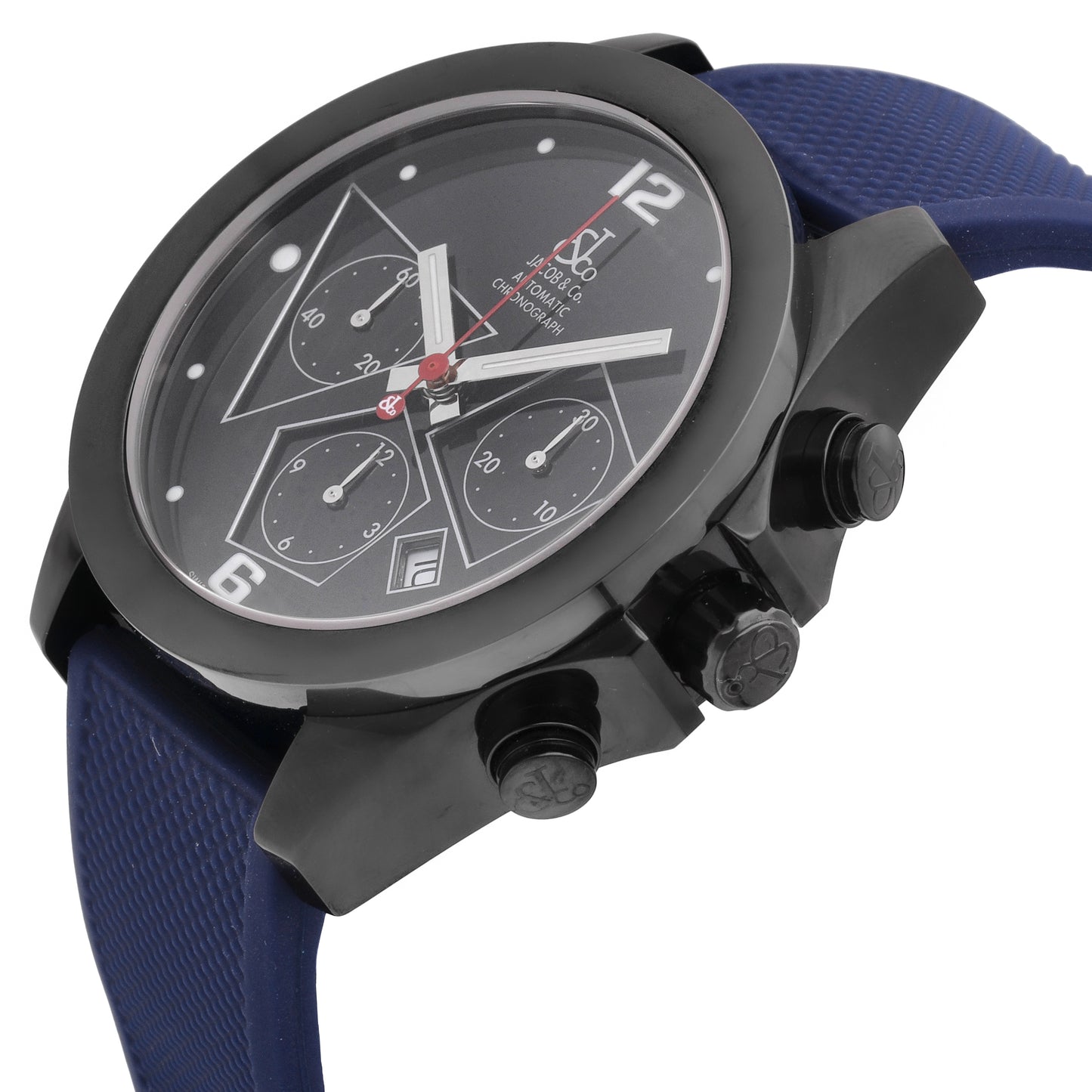Jacob & Co. Chronograph Stainless Steel Black Dial 40mm Auto Men's Watch ACM.11