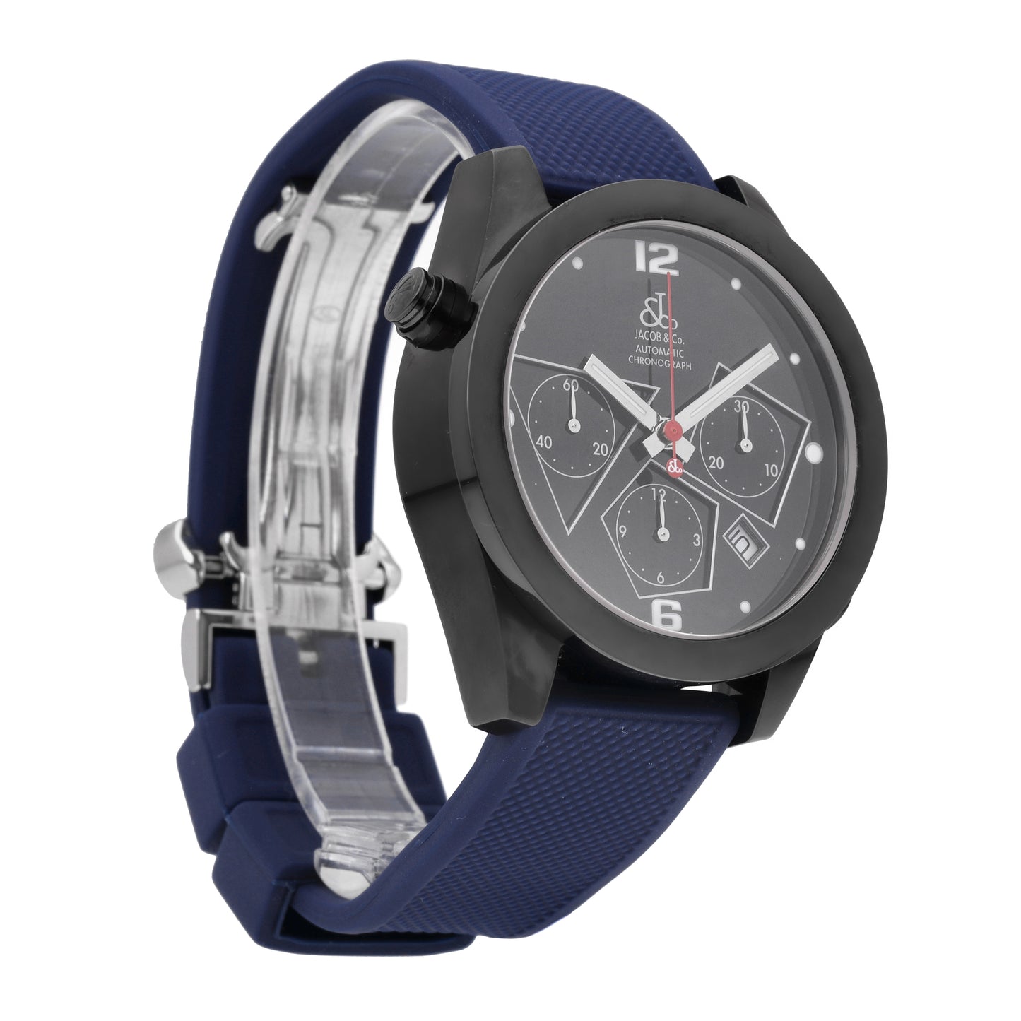 Jacob & Co. Chronograph Stainless Steel Black Dial 40mm Auto Men's Watch ACM.11