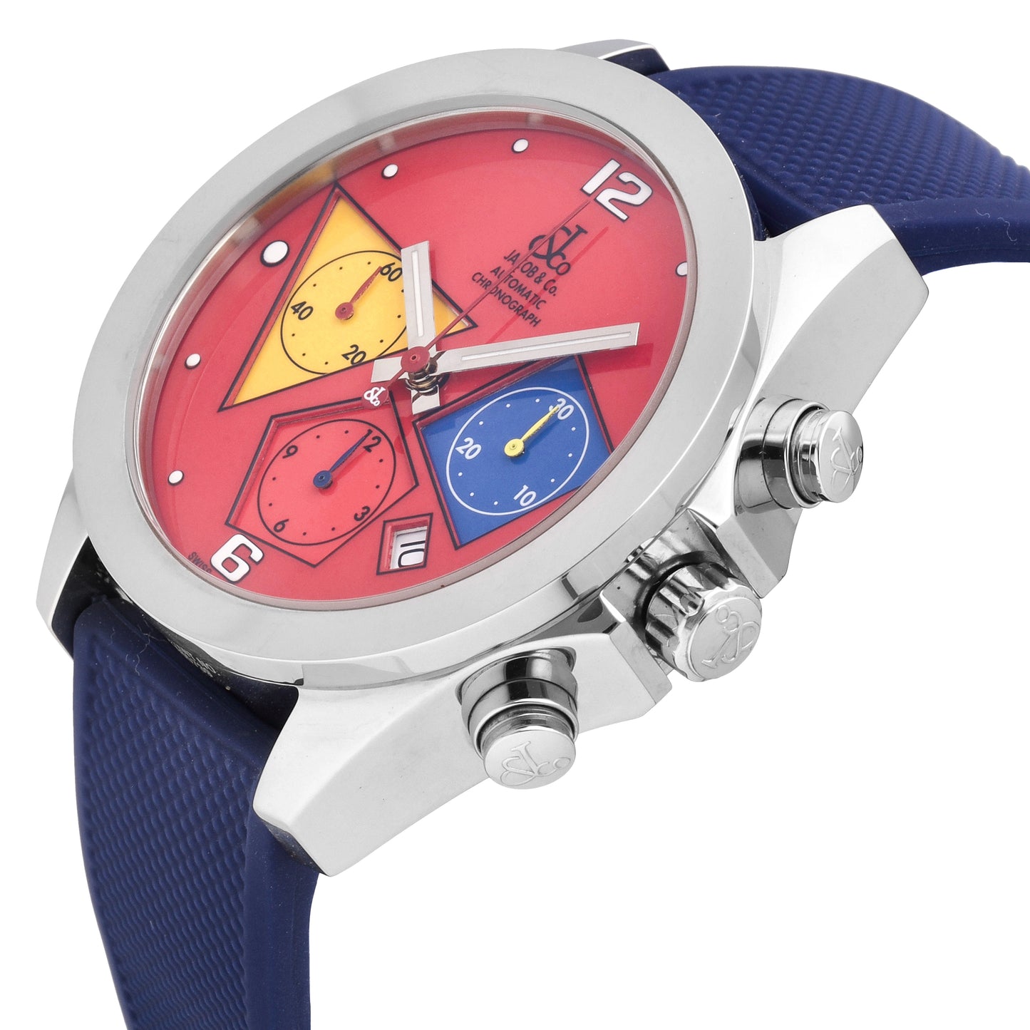 Jacob & Co. Chronograph Stainless Steel Red Dial 40mm Auto Men's Watch ACM.11