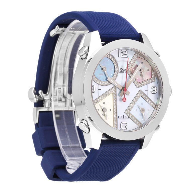 Jacob & Co. Five Time Zone MOP Dial 40mm Quartz Watch