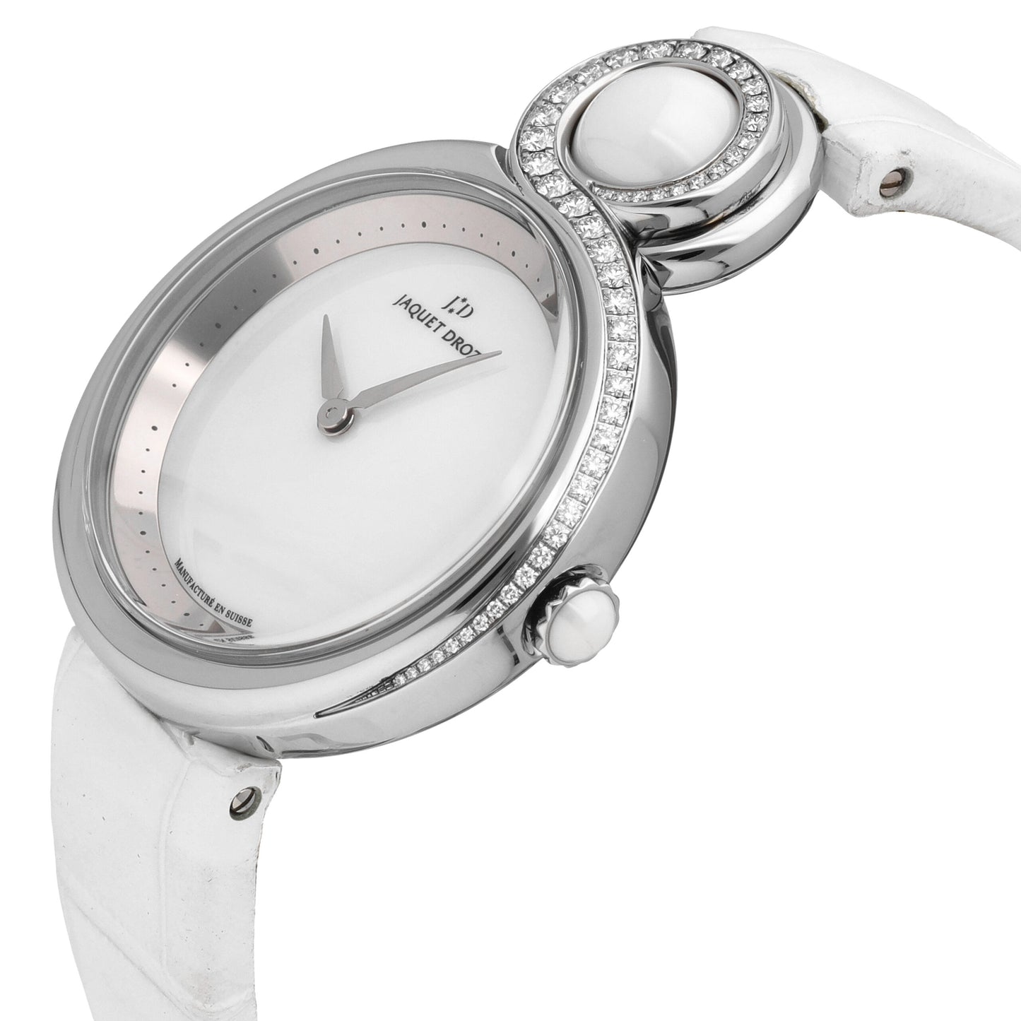 Jaquet Droz Lady 8 White Ceramic Dial 35mm Automatic Ladies Watch J014500241