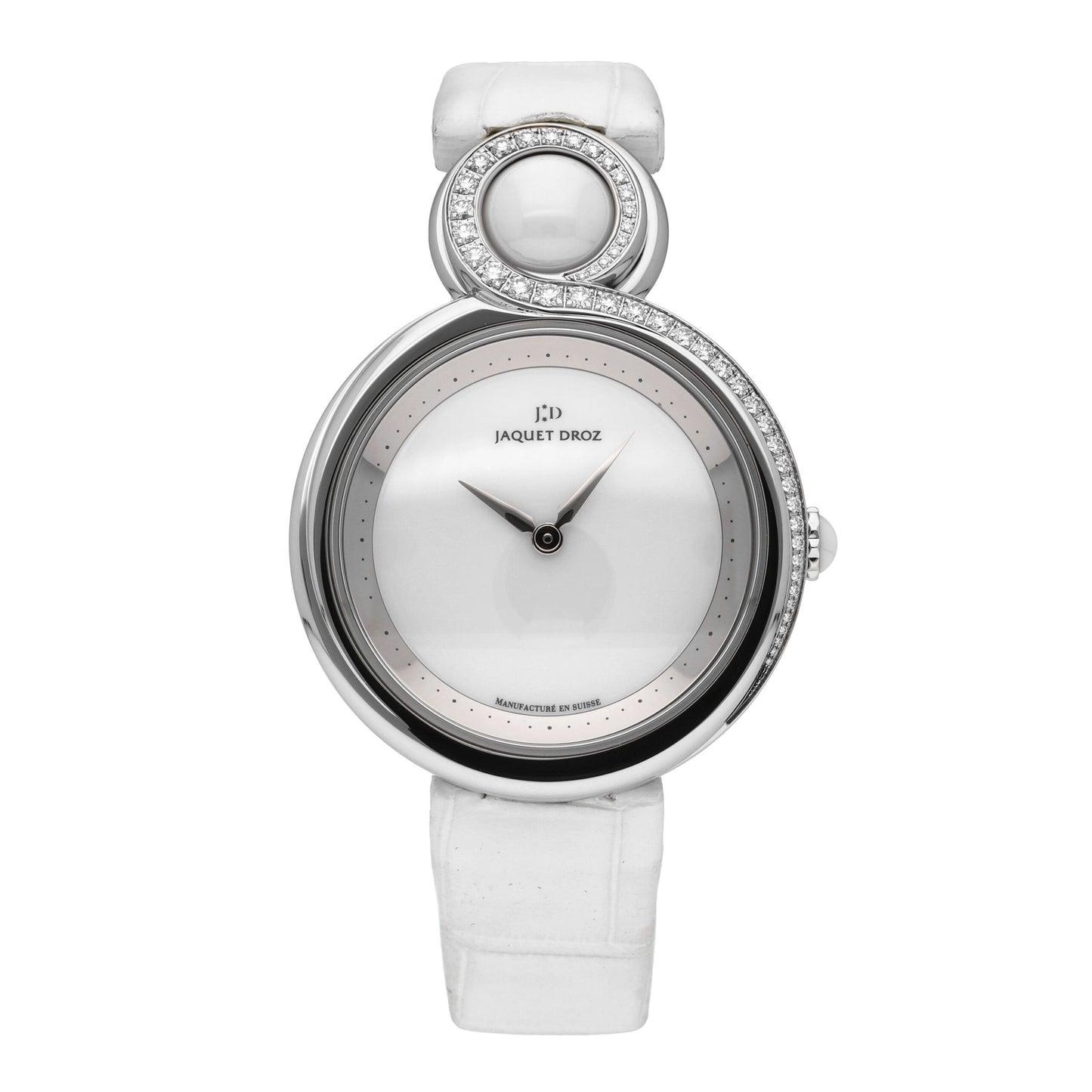 Jaquet Droz Lady 8 White Ceramic Dial 35mm Automatic Ladies Watch J014500241
