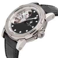 Louis Moinet Mecanograph 18k White Gold Piece Unique Auto Men Watch LM-41.70.50A