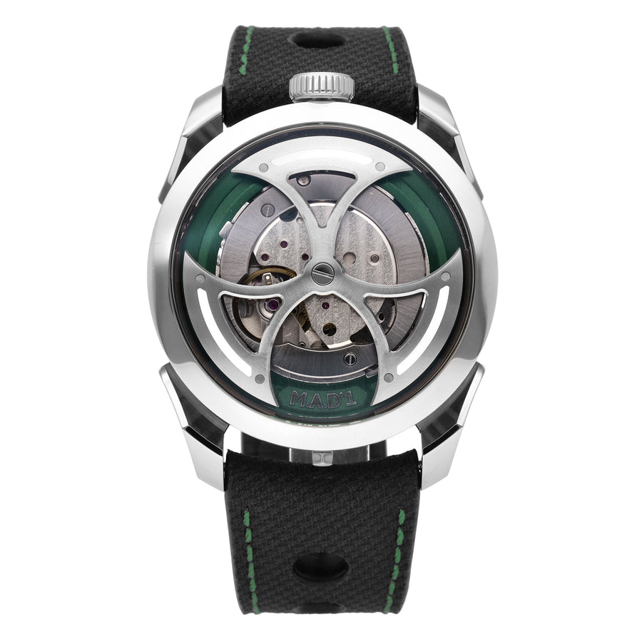 MB&F Editions 1 Green Stainless Steel 42mm Automatic Men's Watch M.A.D 1 GREEN