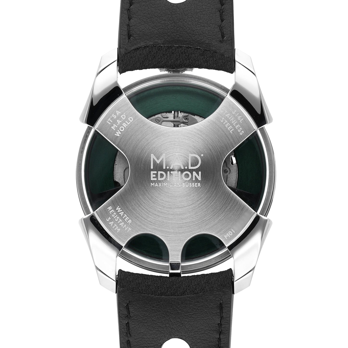 MB&F Editions 1 Green Stainless Steel 42mm Automatic Men's Watch M.A.D 1 GREEN