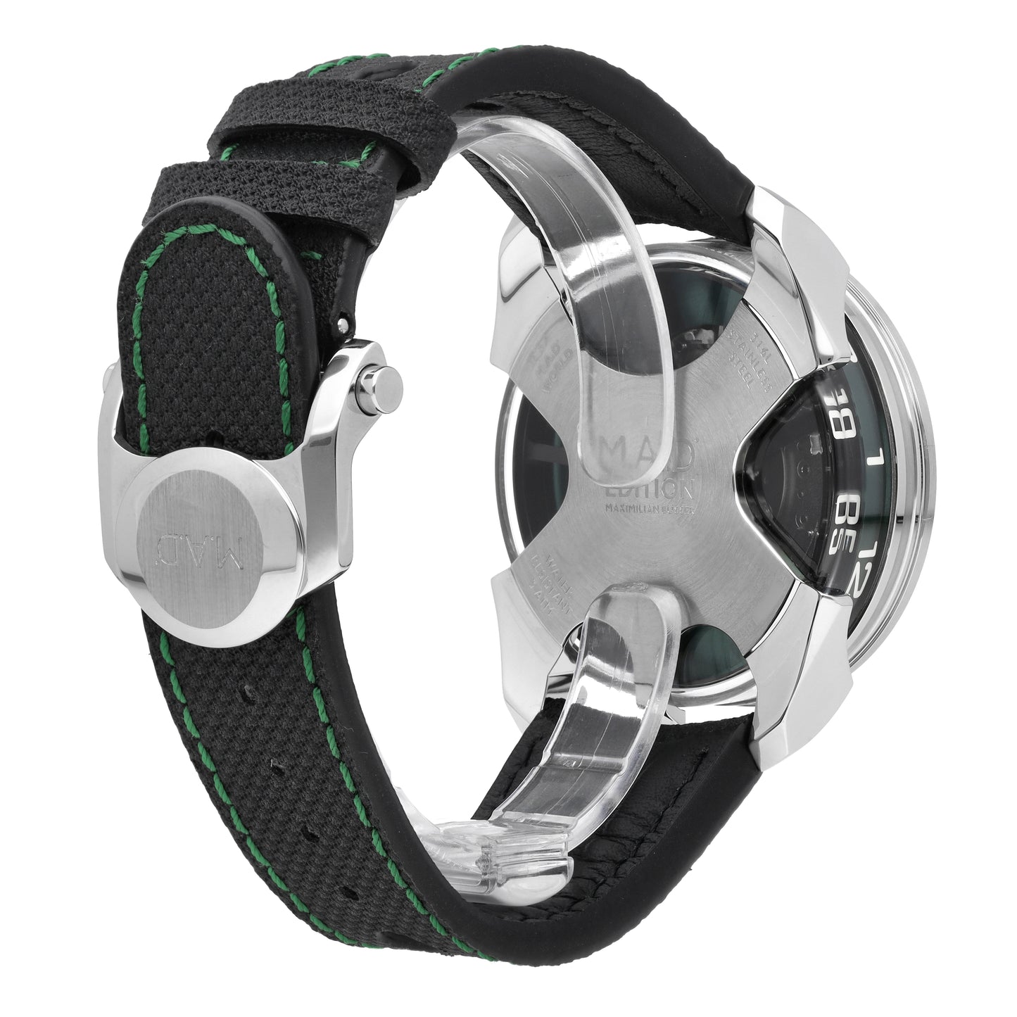 MB&F Editions 1 Green Stainless Steel 42mm Automatic Men's Watch M.A.D 1 GREEN