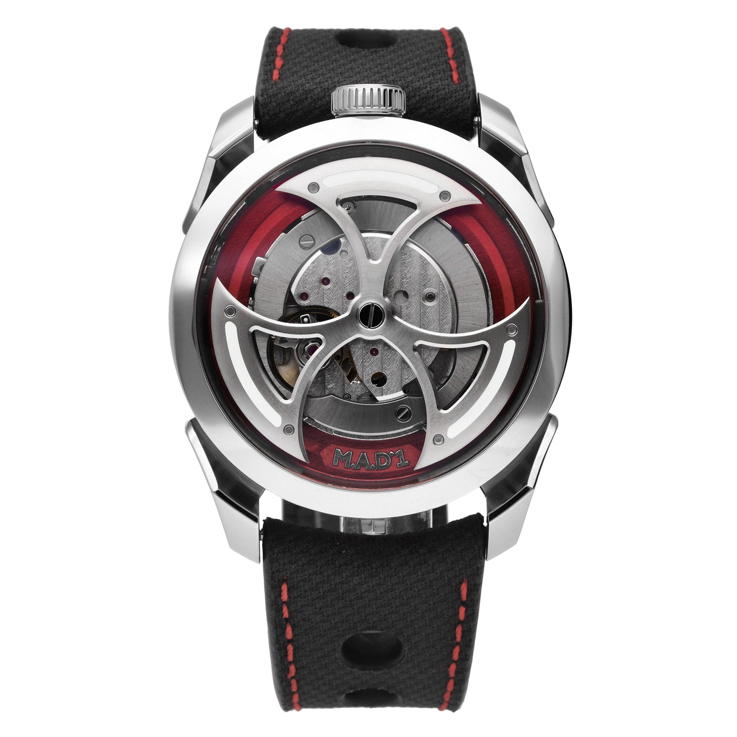 MB&F Editions 1 Stainless Steel 42mm Automatic Men's Watch M.A.D 1 RED