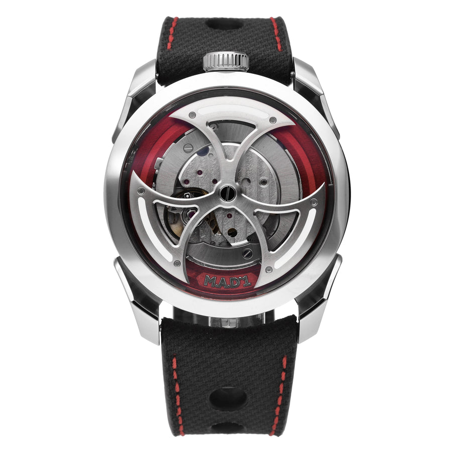 MB&F Editions 1 Stainless Steel 42mm Automatic Men's Watch M.A.D 1 RED