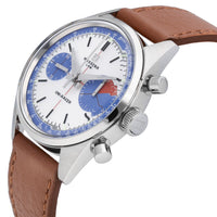 Massena Lab Uni-Racer Rally Silver Dial 39mm Manual-Wind Men's Watch UR-001-RAL