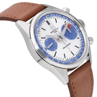 Massena Lab Uni-Racer Rally Silver Dial 39mm Manual-Wind Men's Watch UR-001-RAL