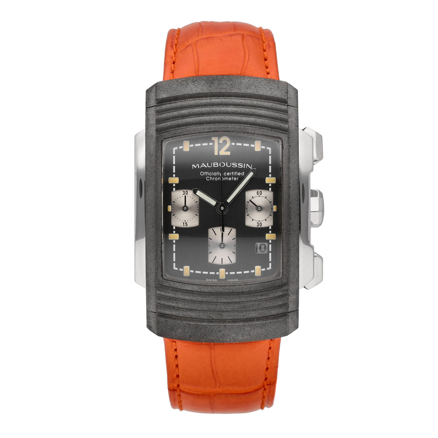 Mauboussin Fouga Limited Edition Chrono Yttrium & Platinum Automatic Men's Watch