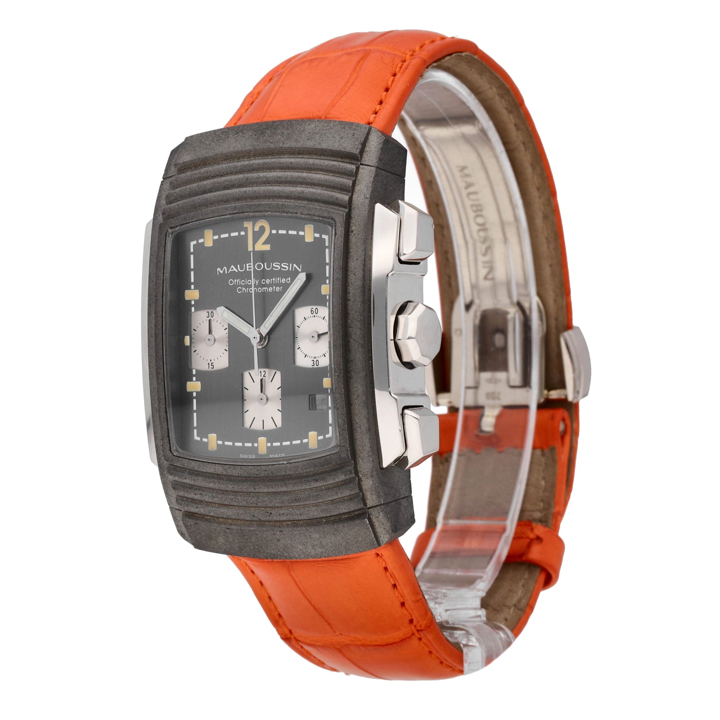 Mauboussin Fouga Limited Edition Chrono Yttrium & Platinum Automatic Men's Watch