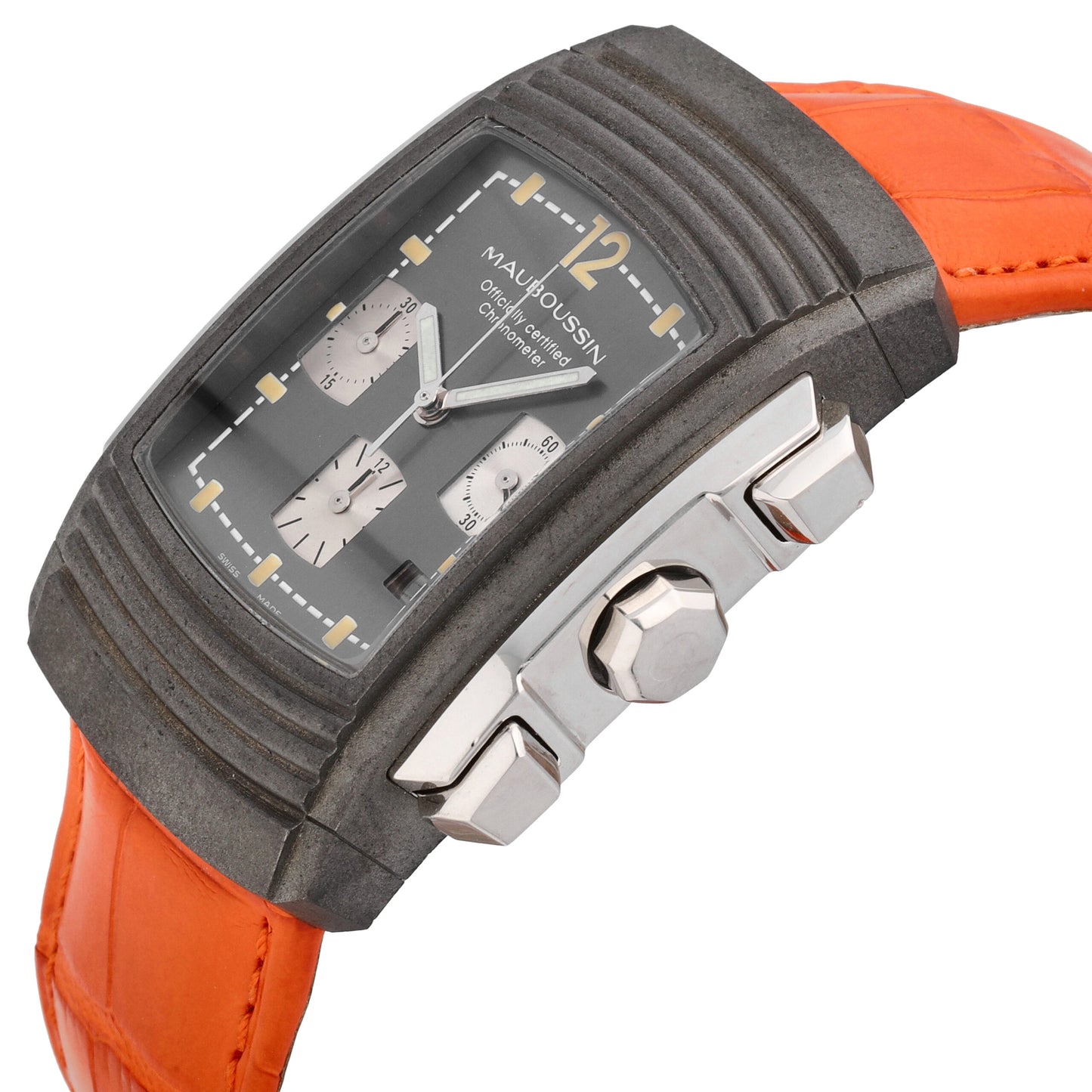 Mauboussin Fouga Limited Edition Chrono Yttrium & Platinum Automatic Men's Watch
