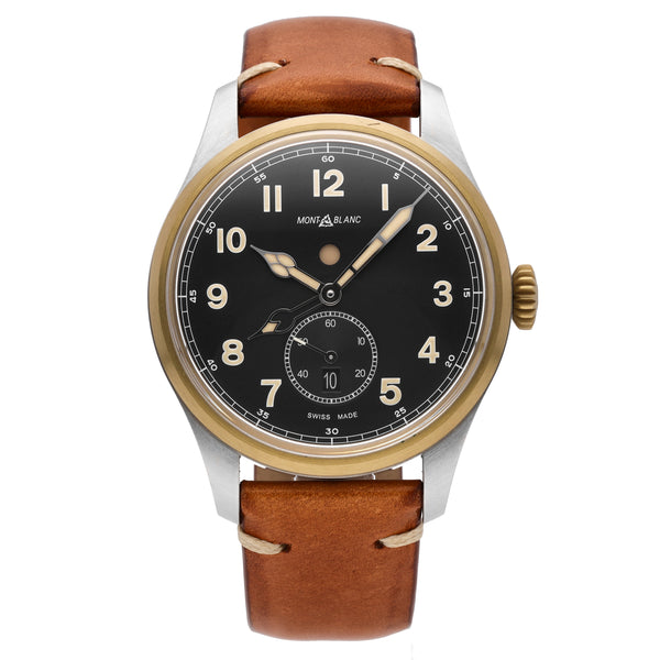Montblanc 1858 Dual Time Stainless Steel 44mm Automatic Men's Watch 116479