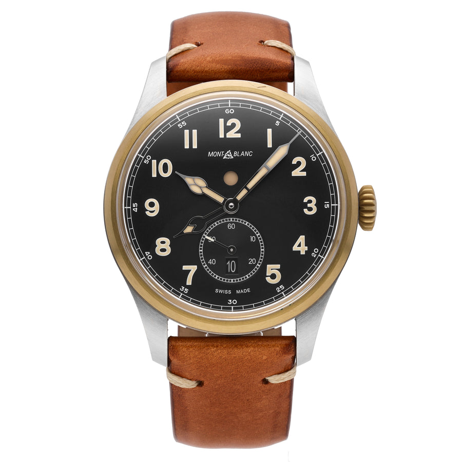 Montblanc 1858 Dual Time Stainless Steel 44mm Automatic Men's Watch 116479