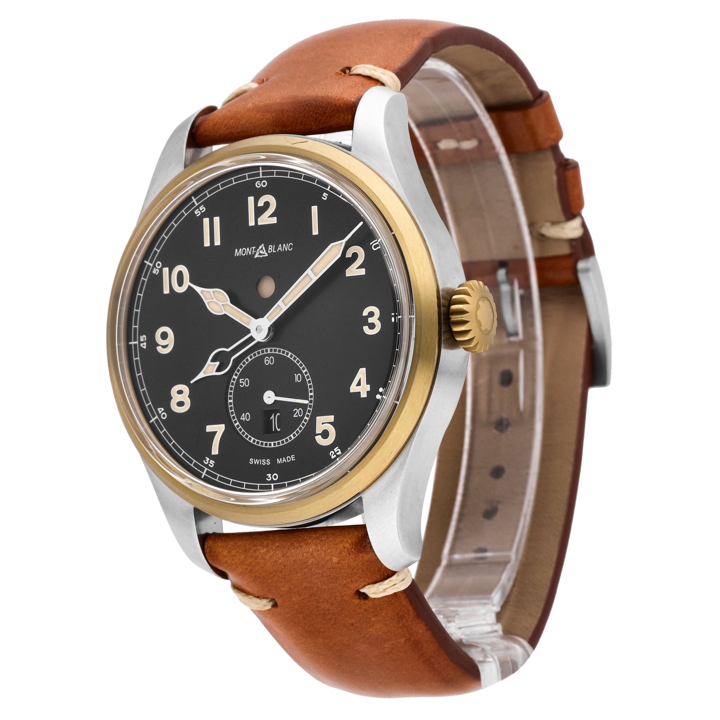 Montblanc 1858 Dual Time Stainless Steel 44mm Automatic Men's Watch 116479