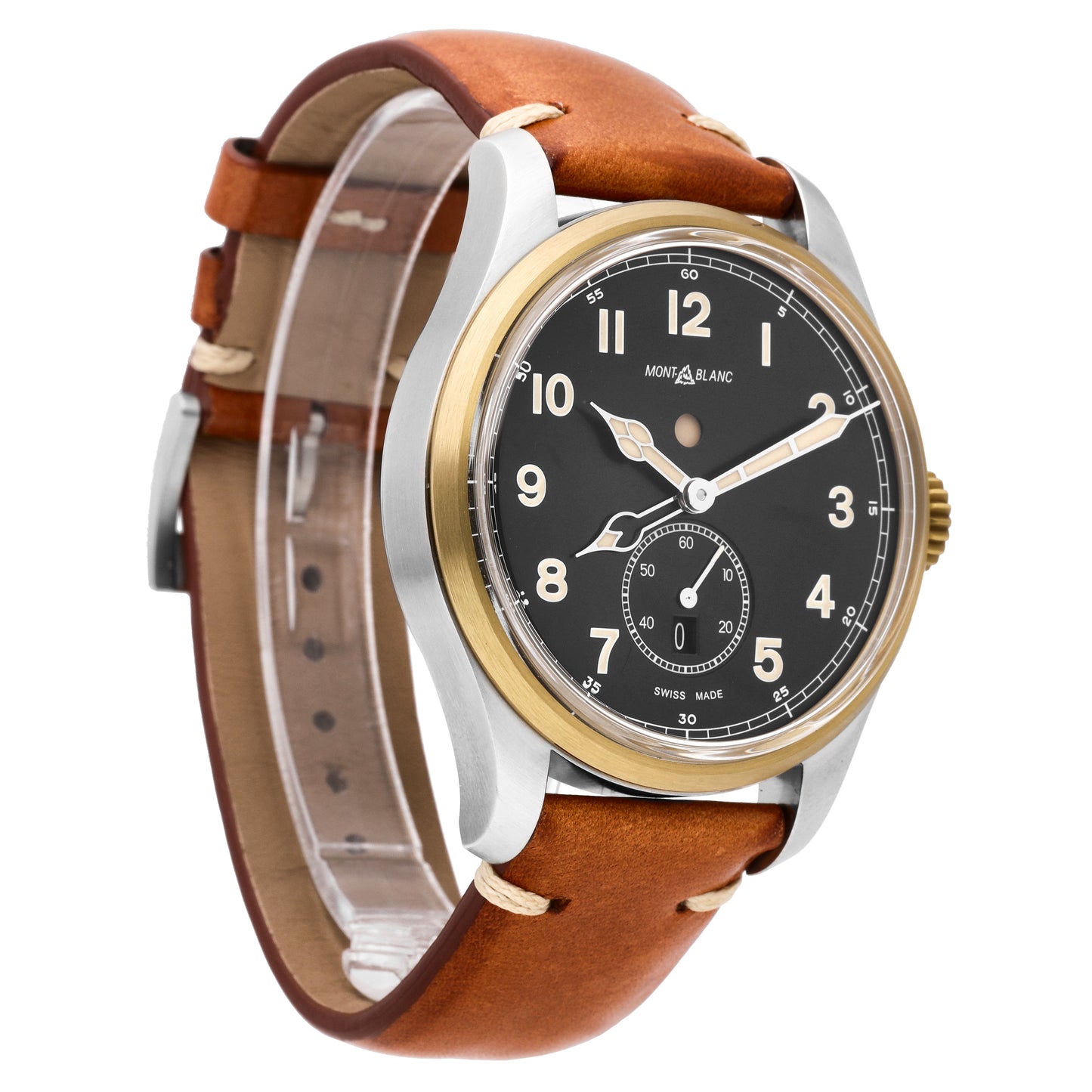 Montblanc 1858 Dual Time Stainless Steel 44mm Automatic Men's Watch 116479