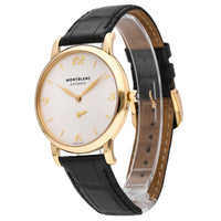 Montblanc Star 18k Yellow Gold Silver Dial 39mm Automatic Men's Watch 107116