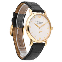 Montblanc Star 18k Yellow Gold Silver Dial 39mm Automatic Men's Watch 107116