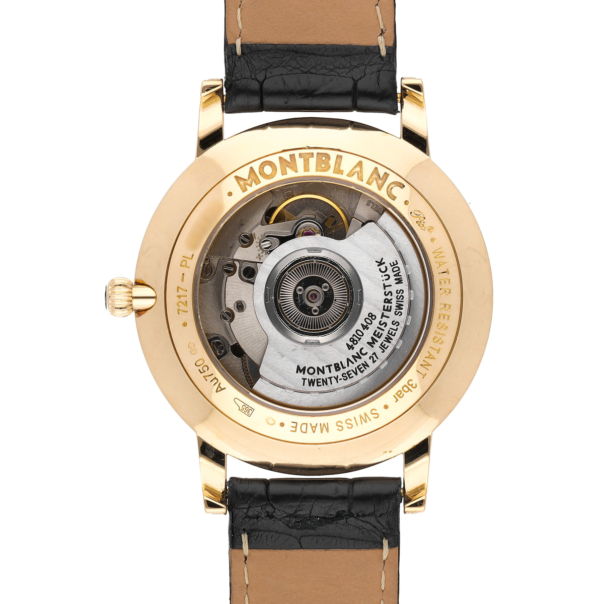 Montblanc Star 18k Yellow Gold Silver Dial 39mm Automatic Men's Watch 107116