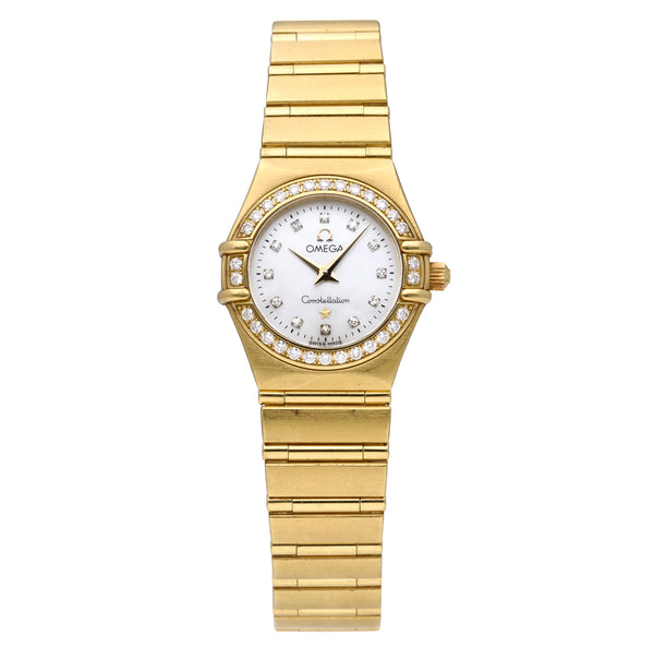 Omega Constellation 18k Yellow Gold 22.5mm Quartz Ladies Watch 1167.75.00